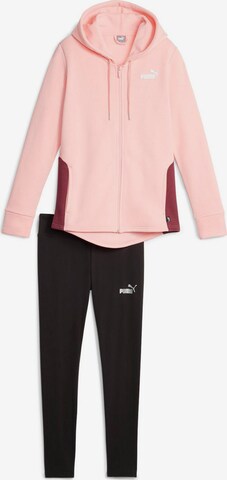 PUMA Trainingspak in Roze: voorkant