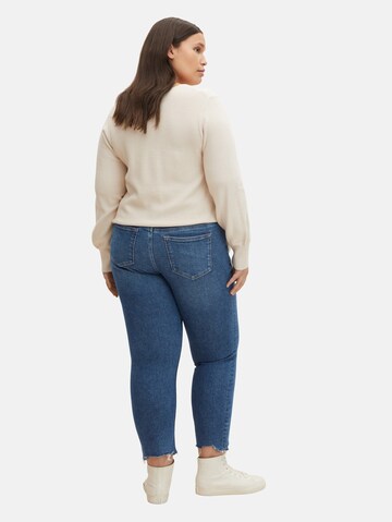 Tom Tailor Women + Slimfit Jeans i blå