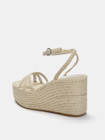 Pull&Bear Sandale in Weiß