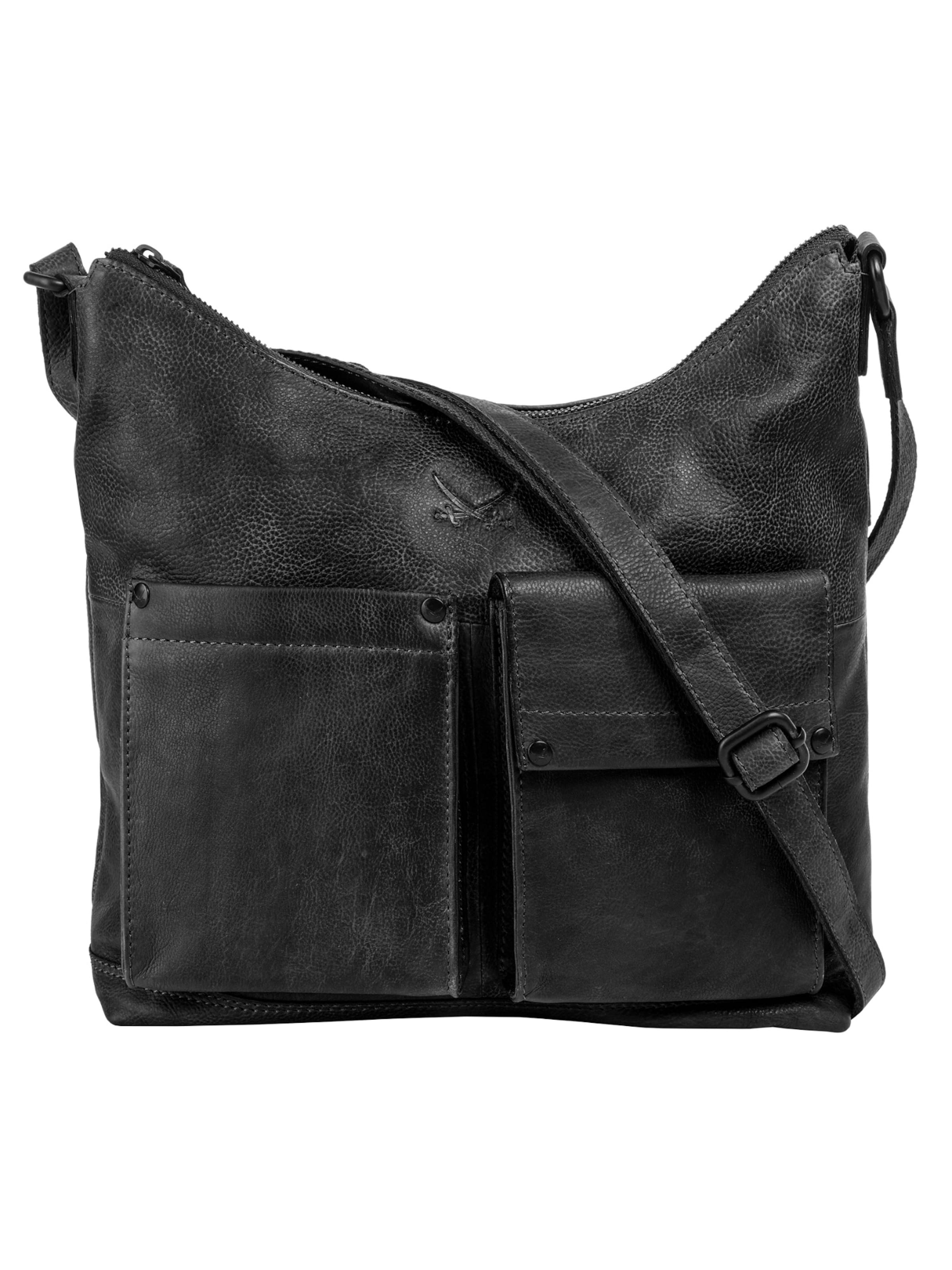 SANSIBAR Crossbody Bag in Black: front