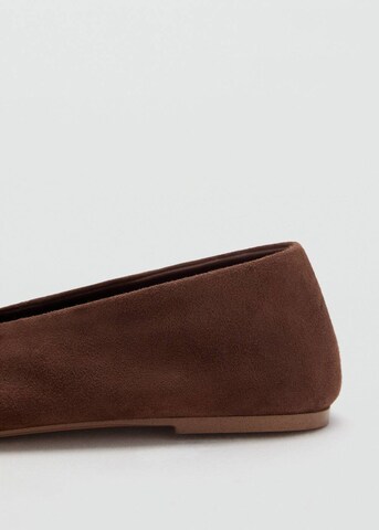 MANGO Ballet Flats in Brown