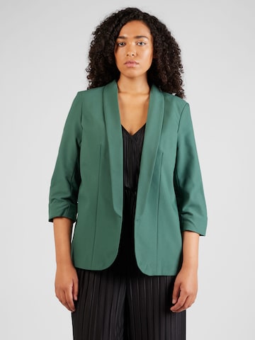 PIECES Curve Blazer 'PCBOSELLA' in Green: front