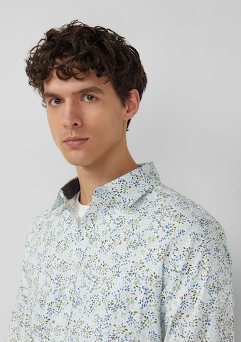 Coupe slim Chemise s.Oliver en blanc