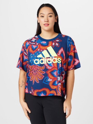 T-shirt fonctionnel 'Farm Rio Graphics ' ADIDAS SPORTSWEAR en mélange de couleurs : devant