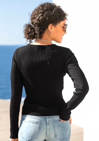 LASCANA Sweater in Black