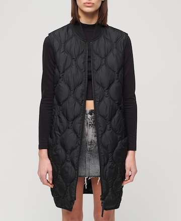 Superdry Bodywarmer in Zwart: voorkant