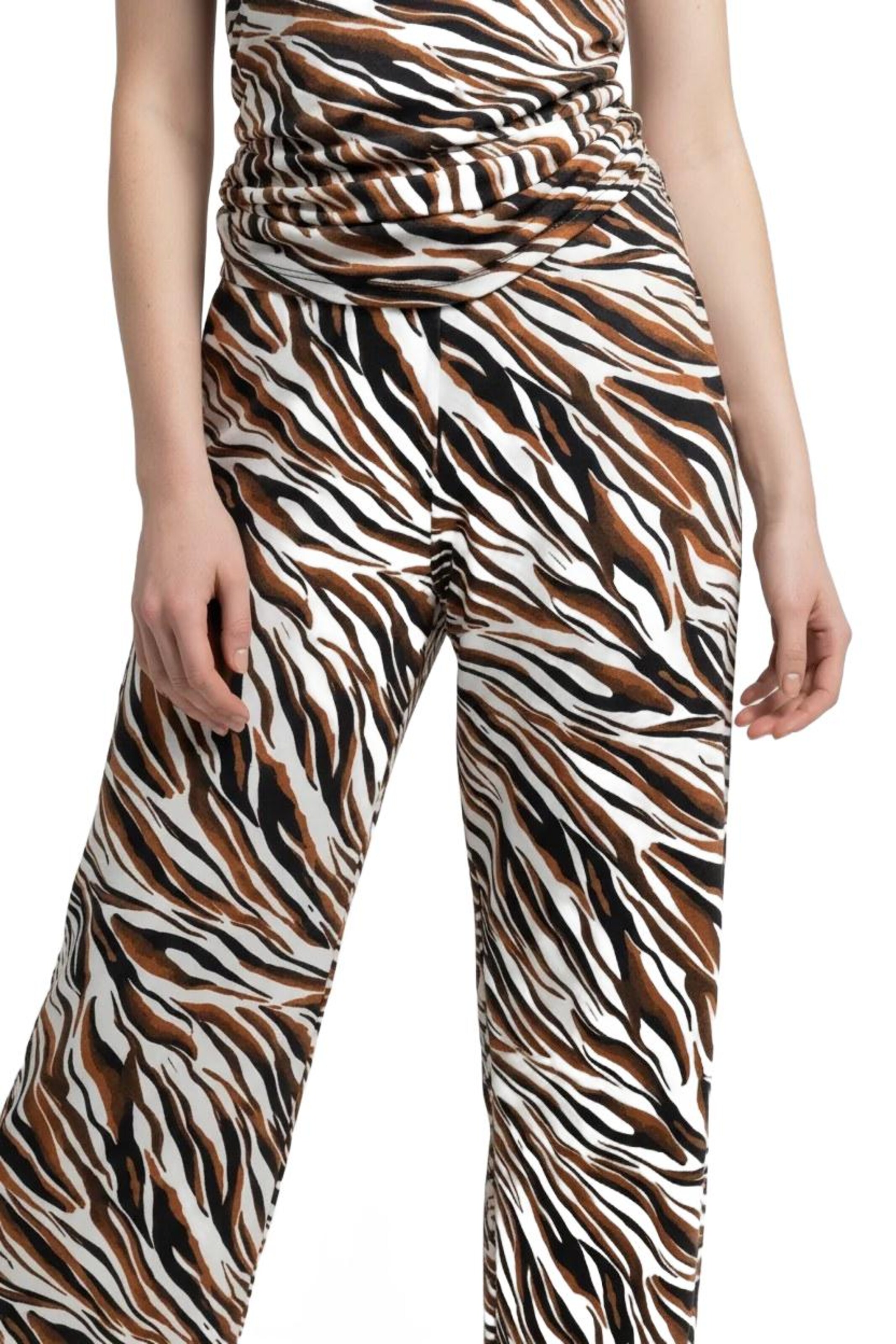 No Matter What Wide leg Broek in Bruin