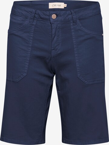 Cream Regular Broek 'Ann' in Blauw: voorkant