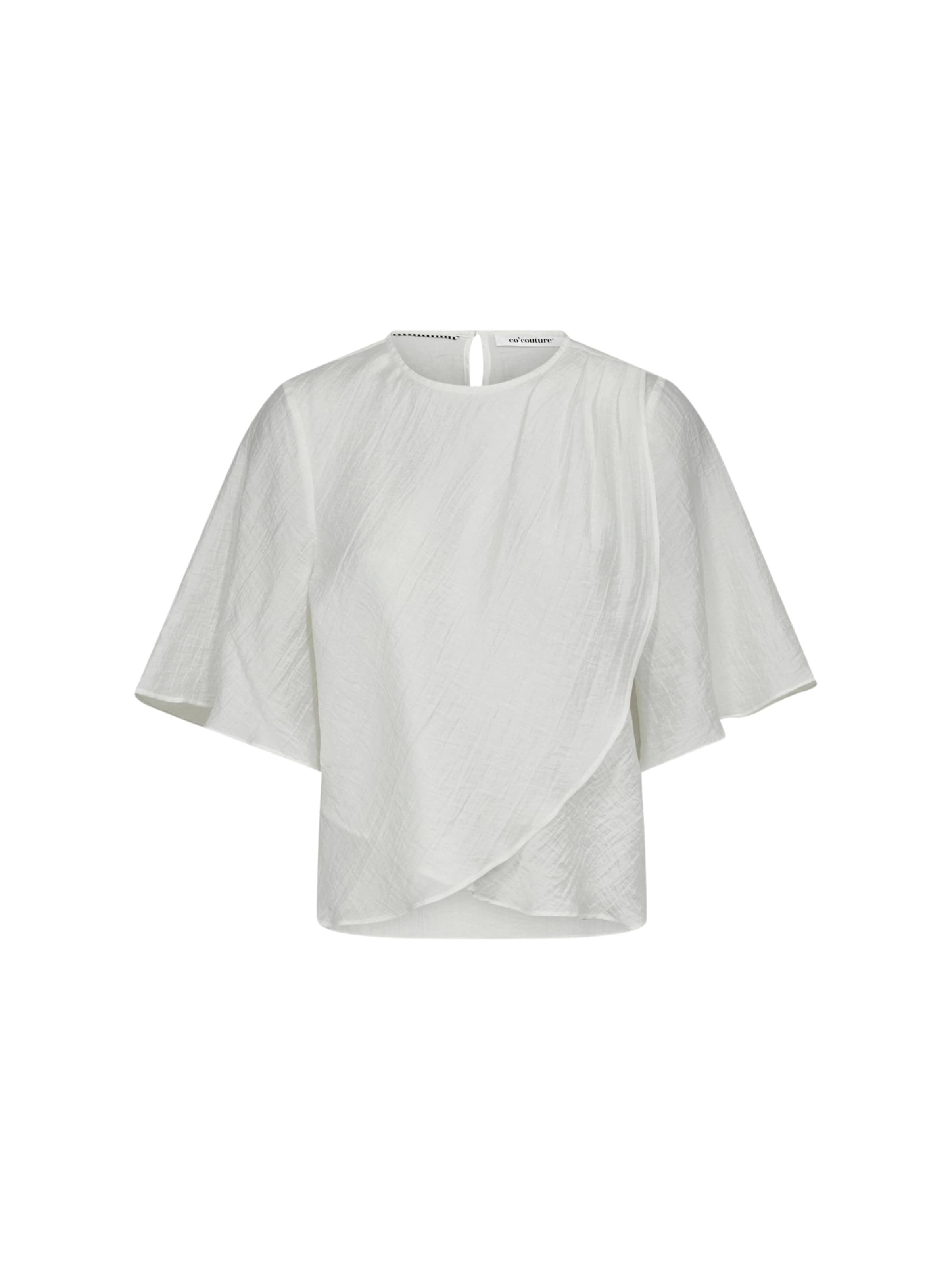T-shirt ' ConnyCC ' co'couture en blanc : devant