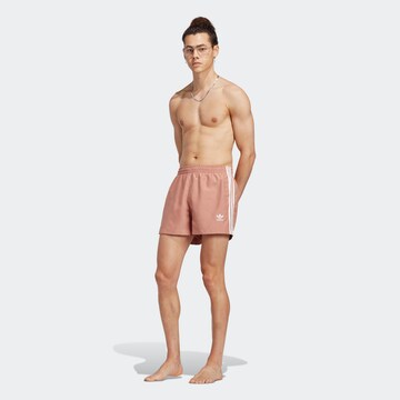ADIDAS ORIGINALS Board Shorts 'Adicolor' in Brown: front
