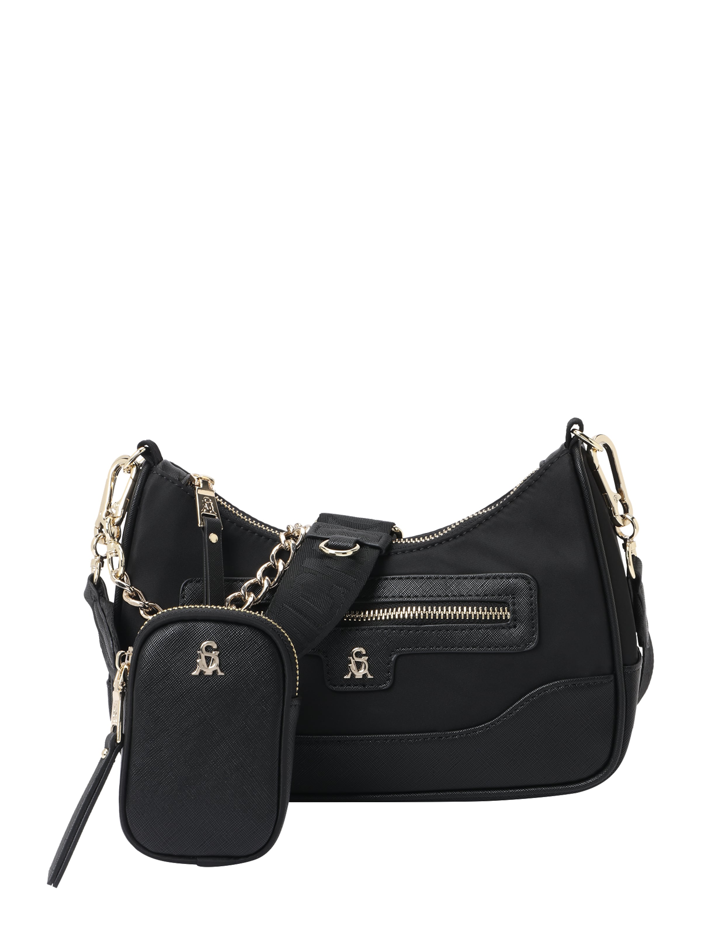 STEVE MADDEN Schoudertas 'Bgreed' in Zwart: voorkant