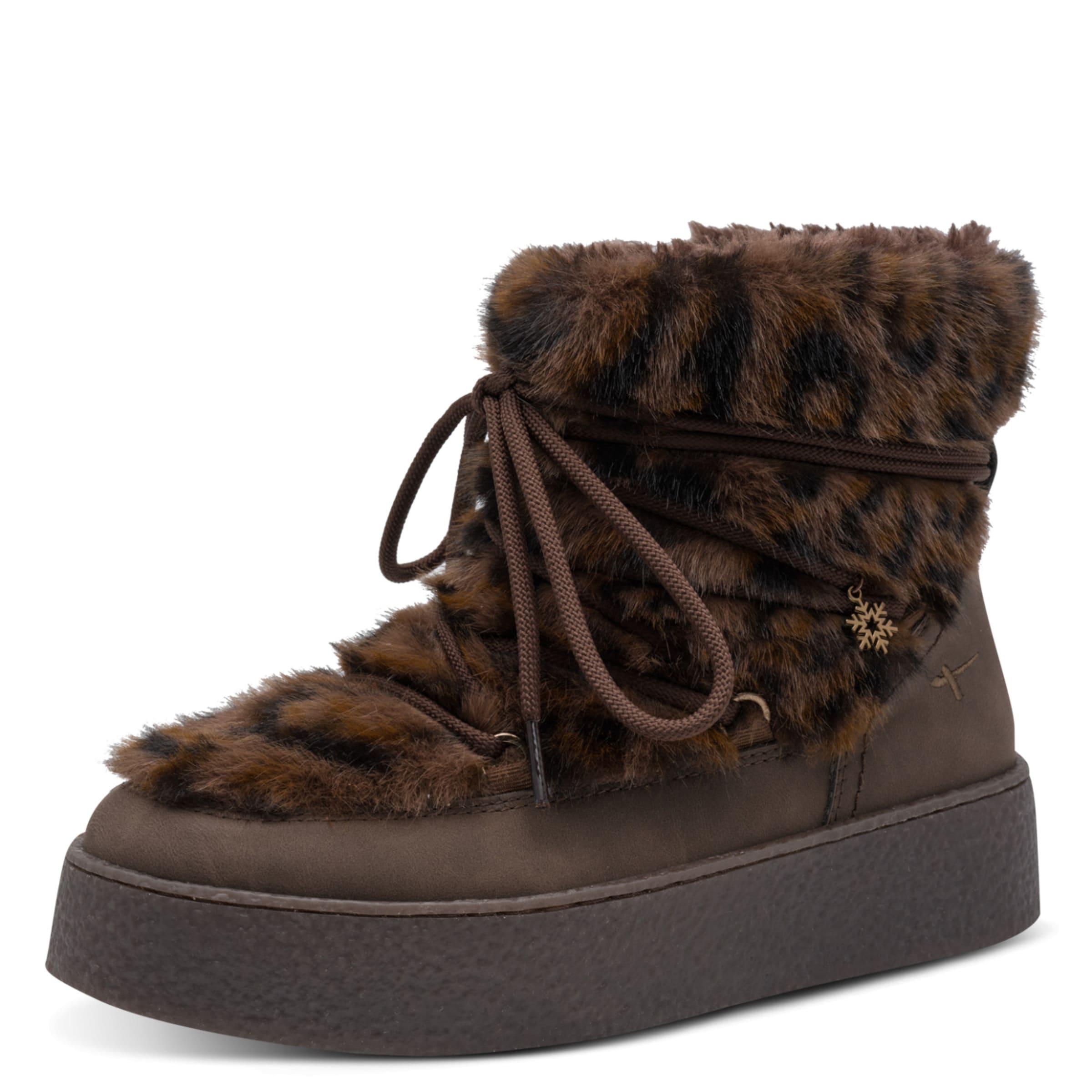 Tamaris Snowboots in Bruin: voorkant