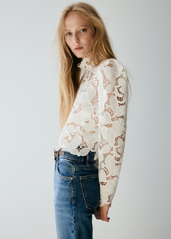 MANGO Blouse in White