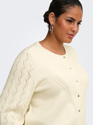 Cardigan ONLY Carmakoma en blanc