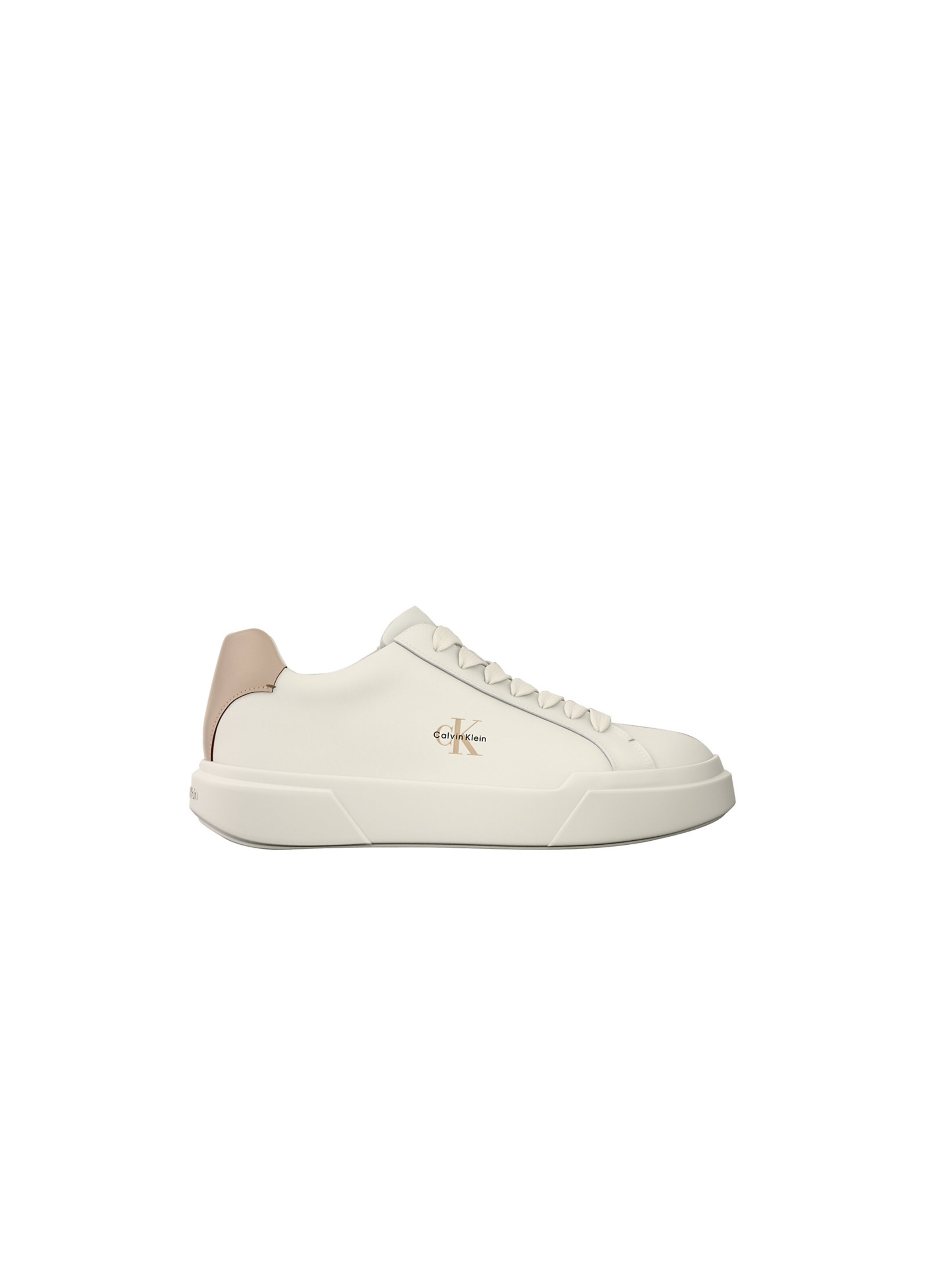 Calvin Klein Platform trainers in Beige: front