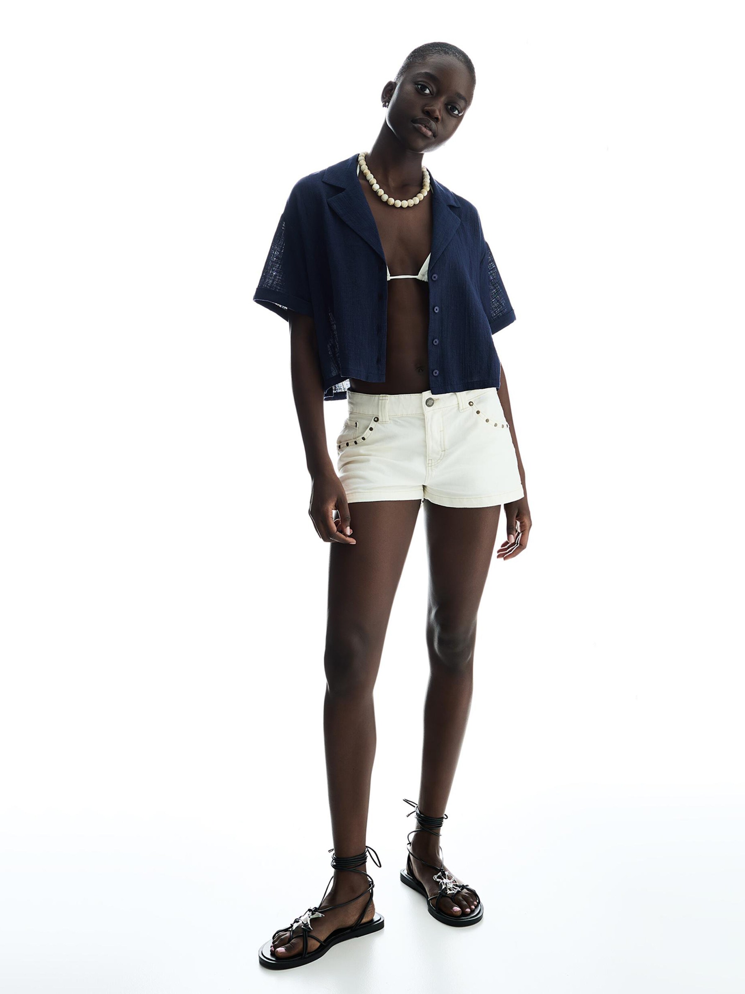 Bershka Blúz - kék