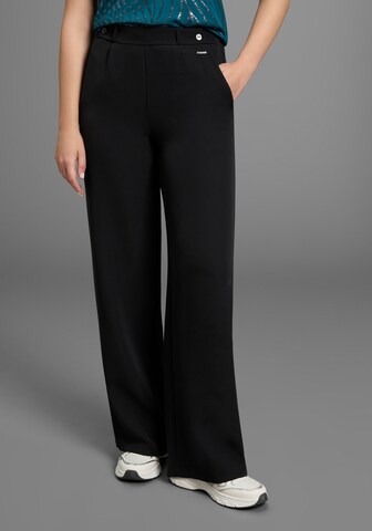 LAURA SCOTT Wide leg Pants in Black: front