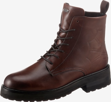 JOOP! Lace-Up Ankle Boots in Brown: front