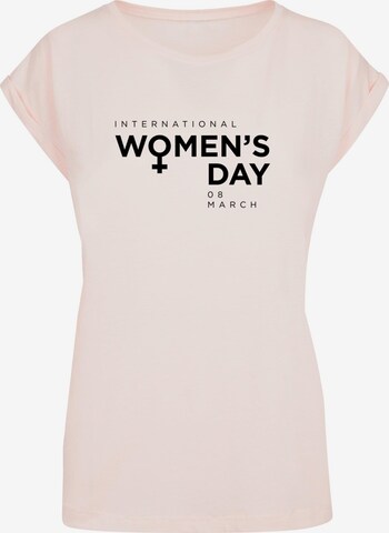 Merchcode T-Shirt 'WD - International Women's Day 2' in Pink: predná strana