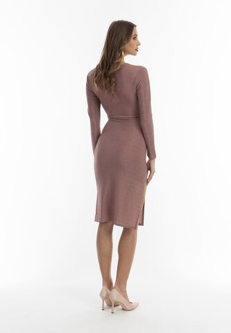 Robe de cocktail faina en rose