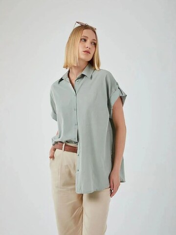 MixRay - Camisa oversized em verde