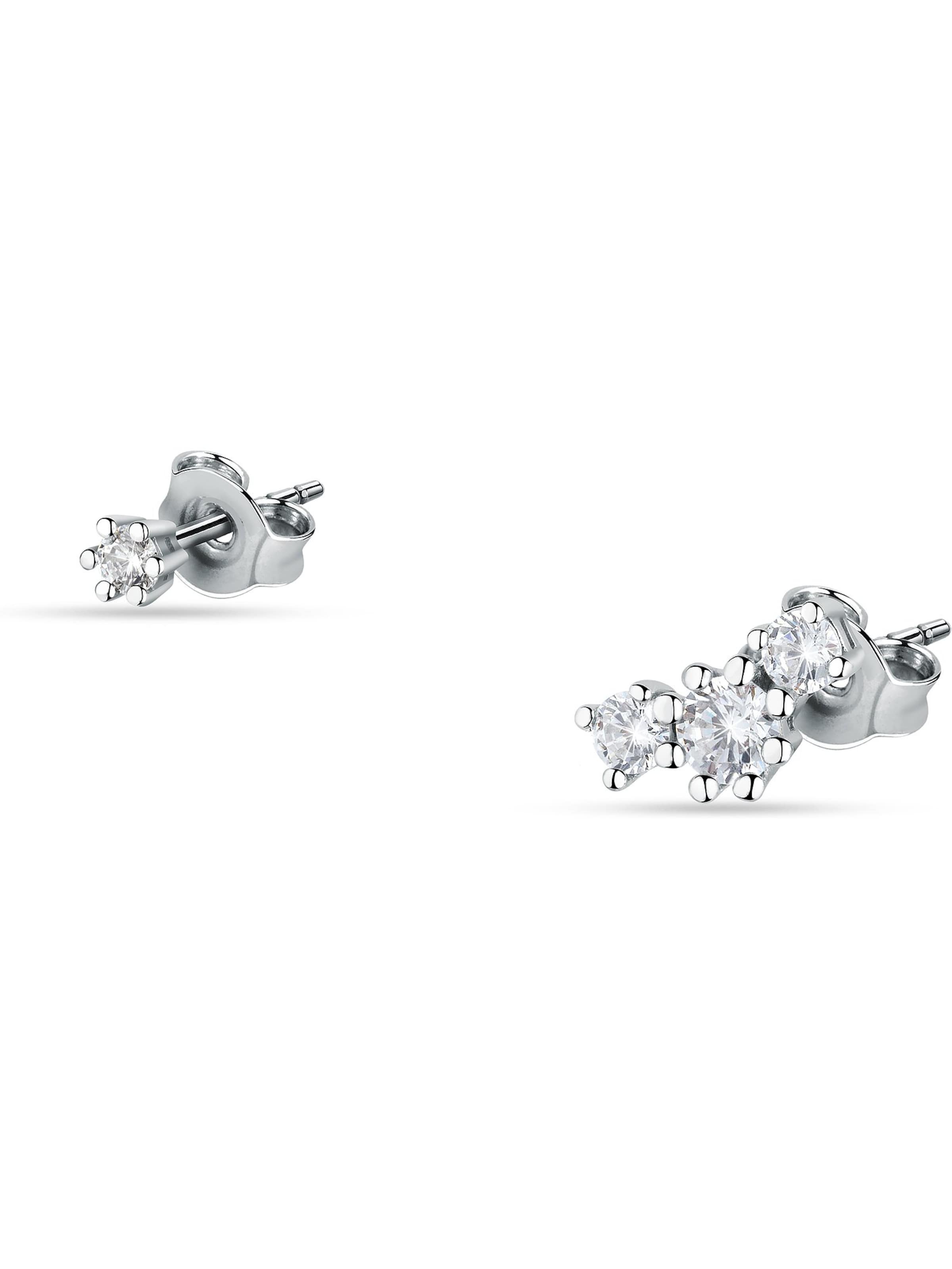 Live Diamond Earrings in Silver