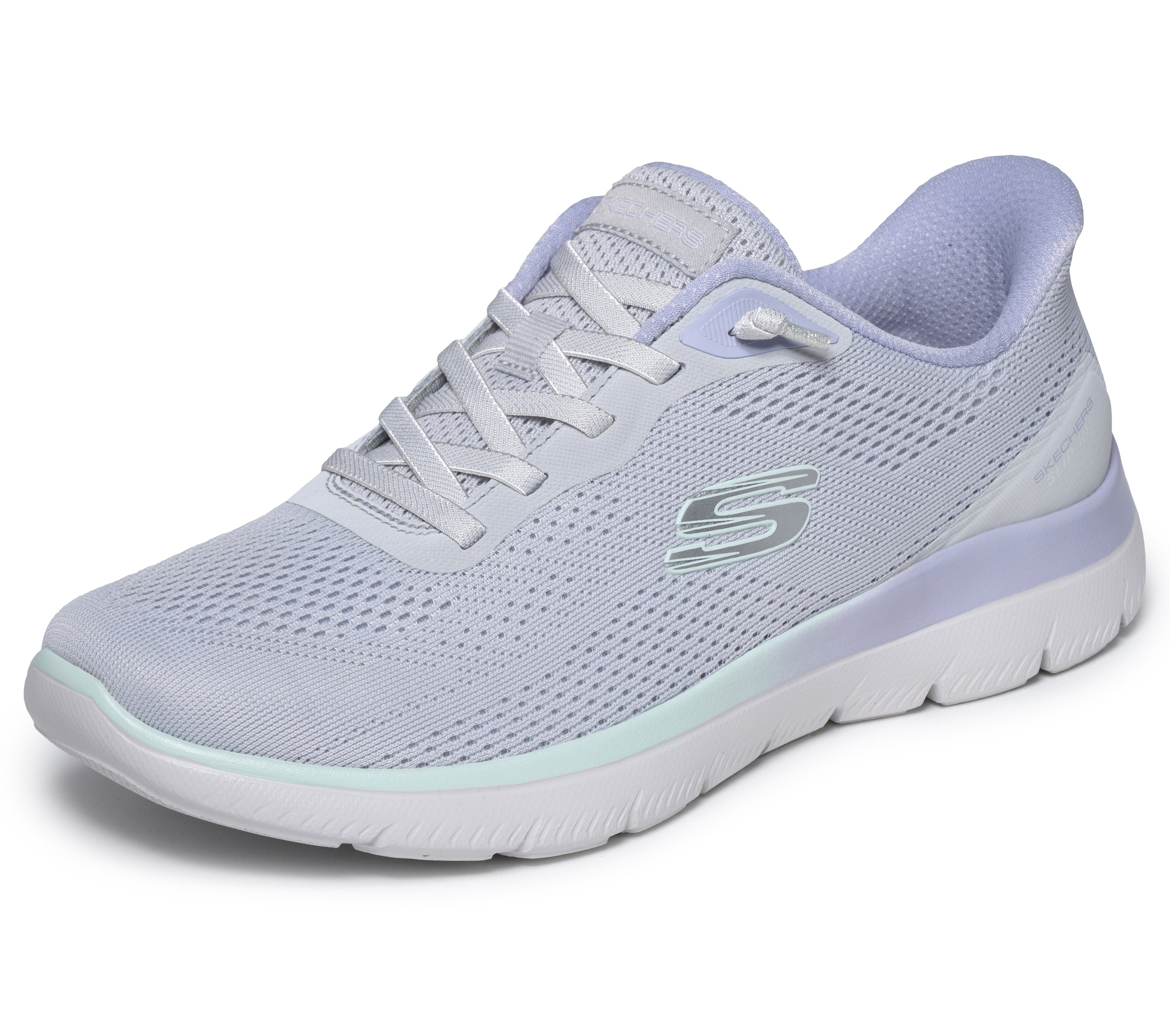 SKECHERS Slip-Ons in Grey: front