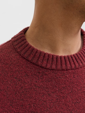 JACK & JONES - Pullover 'JJESOHO OLLIE' em vermelho