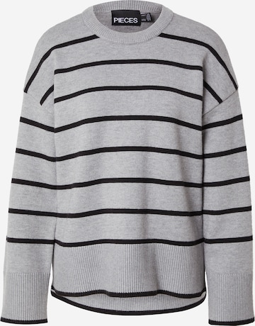 PIECES Pullover 'PCMathilde' in Grau: Vorderseite