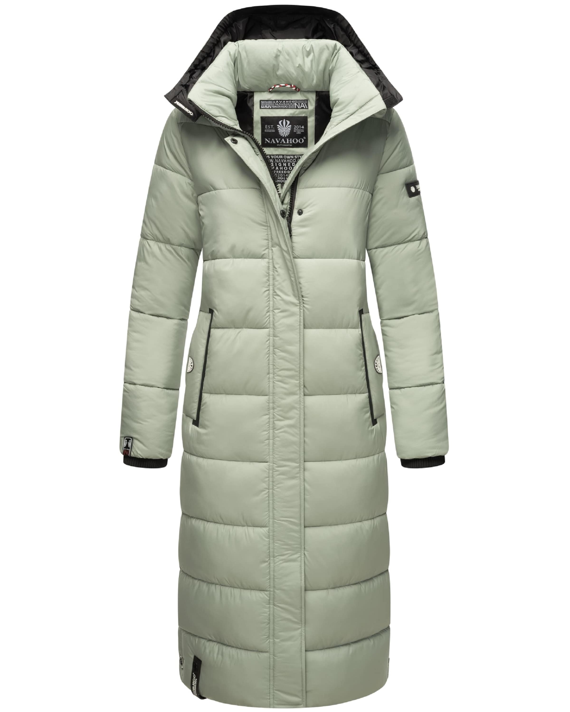 NAVAHOO Zimný kabát 'Isalie' - Zelená: predná strana