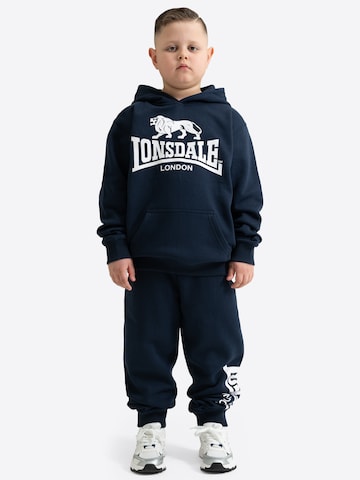 LONSDALE Trainingspak in Blauw: voorkant