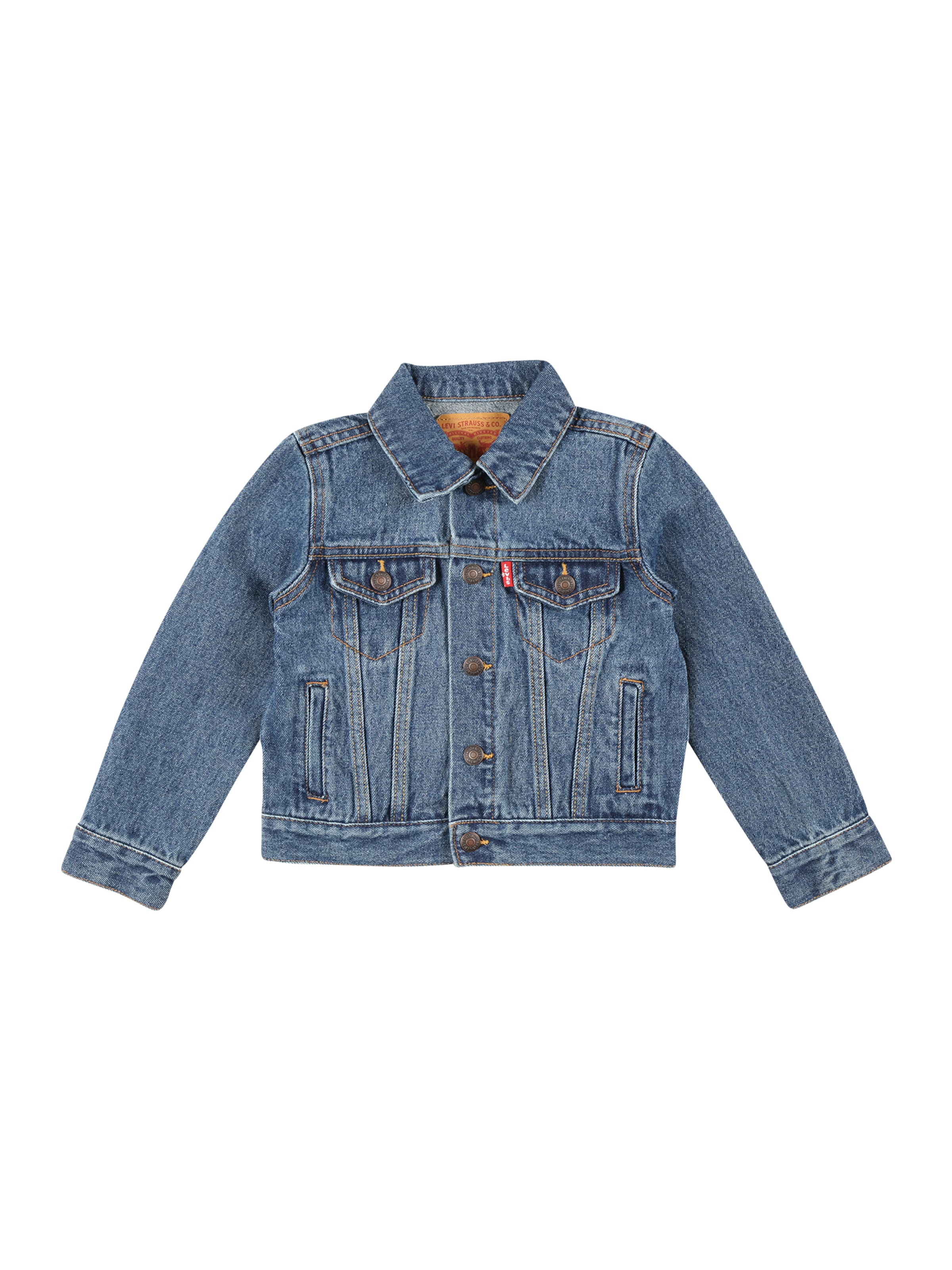 Geacă de primăvară-toamnă de la Levi's Kids pe albastru: față