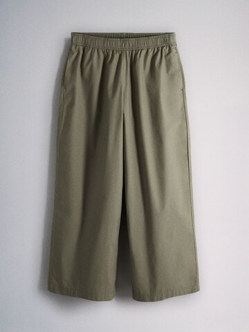 The Set - Pierna ancha Pantalón en beige