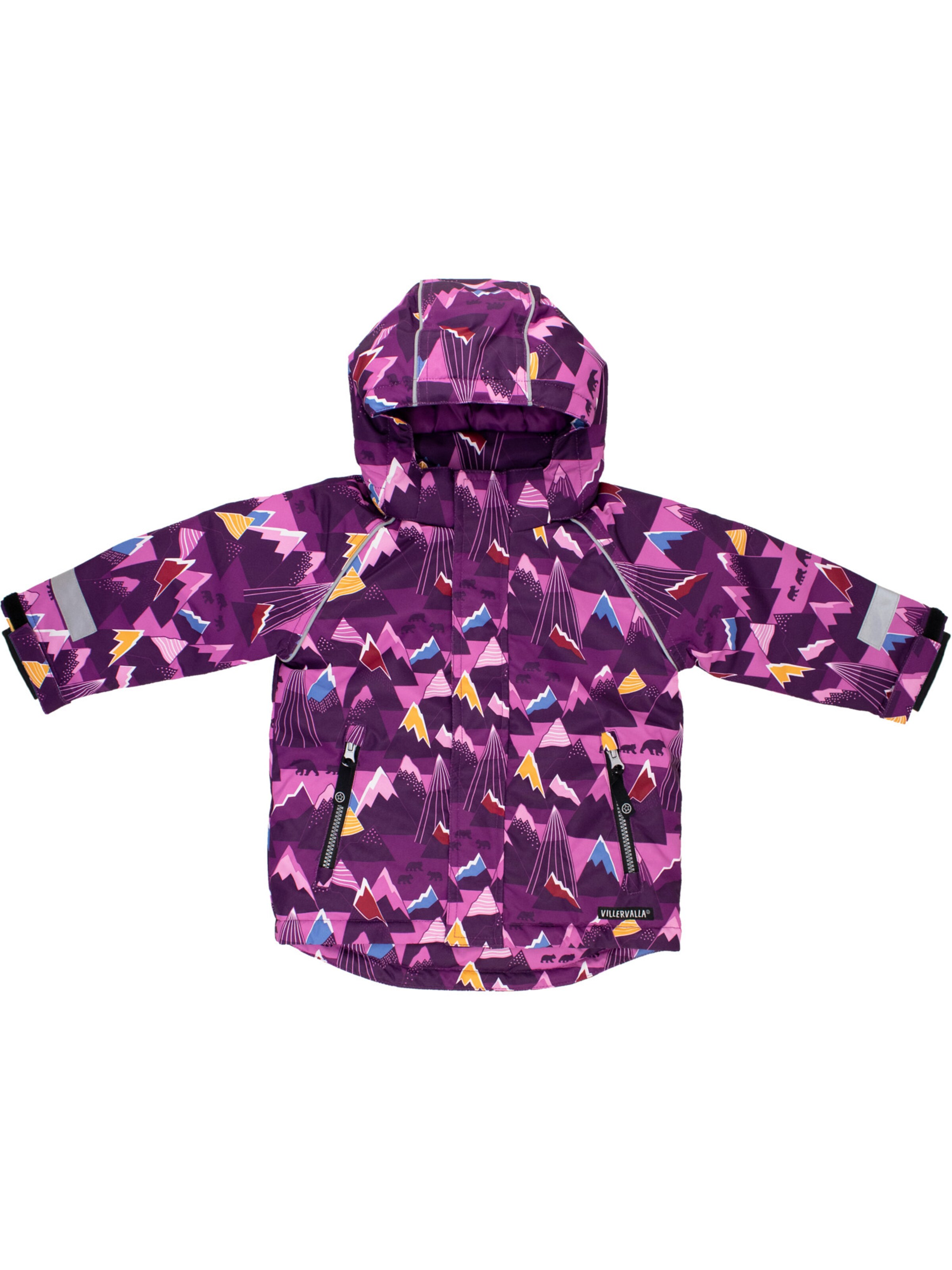 Villervalla Winter Jacket ' Mountain ' in Purple: front