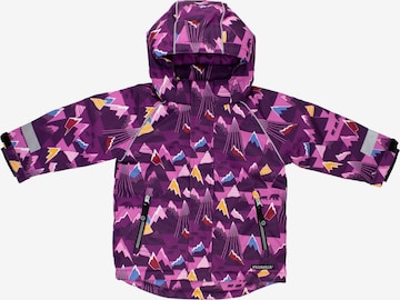 Villervalla Winterjacke ' Mountain ' in Lila: Vorderseite