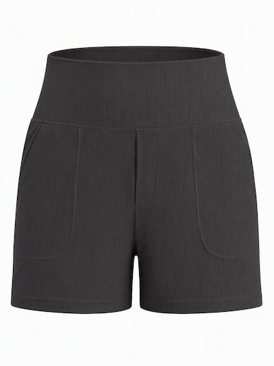 G4Free Hose 'Damen-Shorts, elegant und lässig, hochgeschnitten, sportlich, Lounge-Shorts mit Seitentaschen'‌‌‌‌‌‌‌‌ in 36 in schwarz, Produktansicht