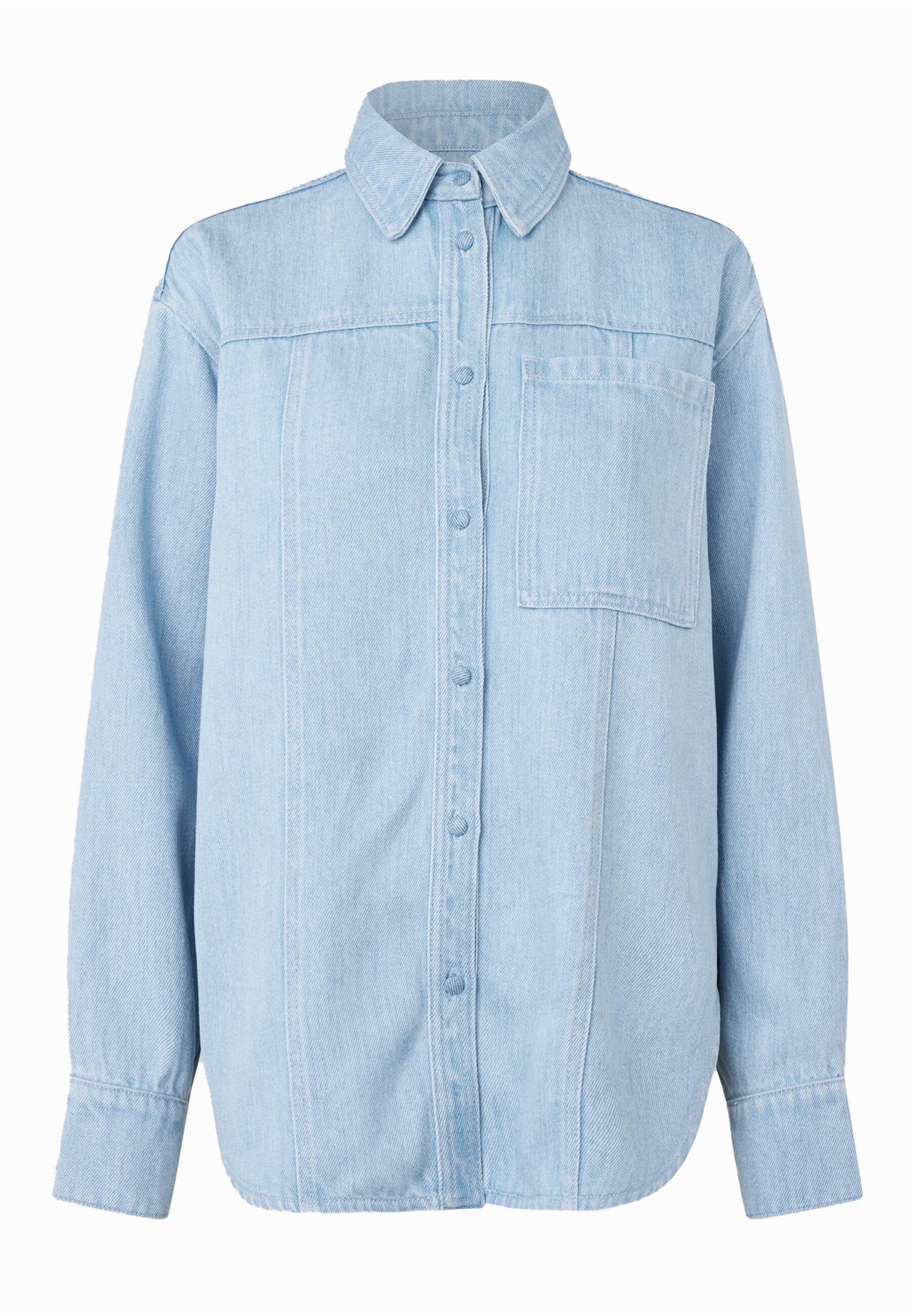 SECOND FEMALE Blouse 'Irvin' in Blauw: voorkant