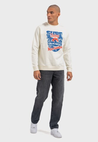 Oldskull Sweatshirt 'Wrldvibe Surf Dreams' in White