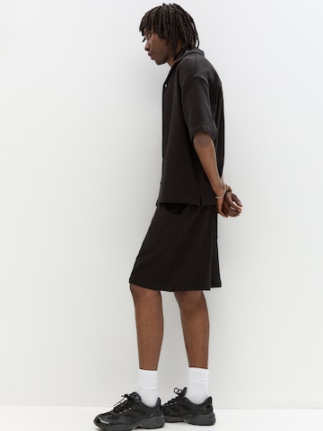 Pull&Bear Loosefit Broek in Zwart