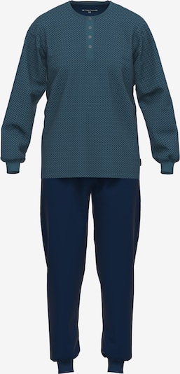 TOM TAILOR Dolga pižama | mornarska / petrol barva, Prikaz izdelka