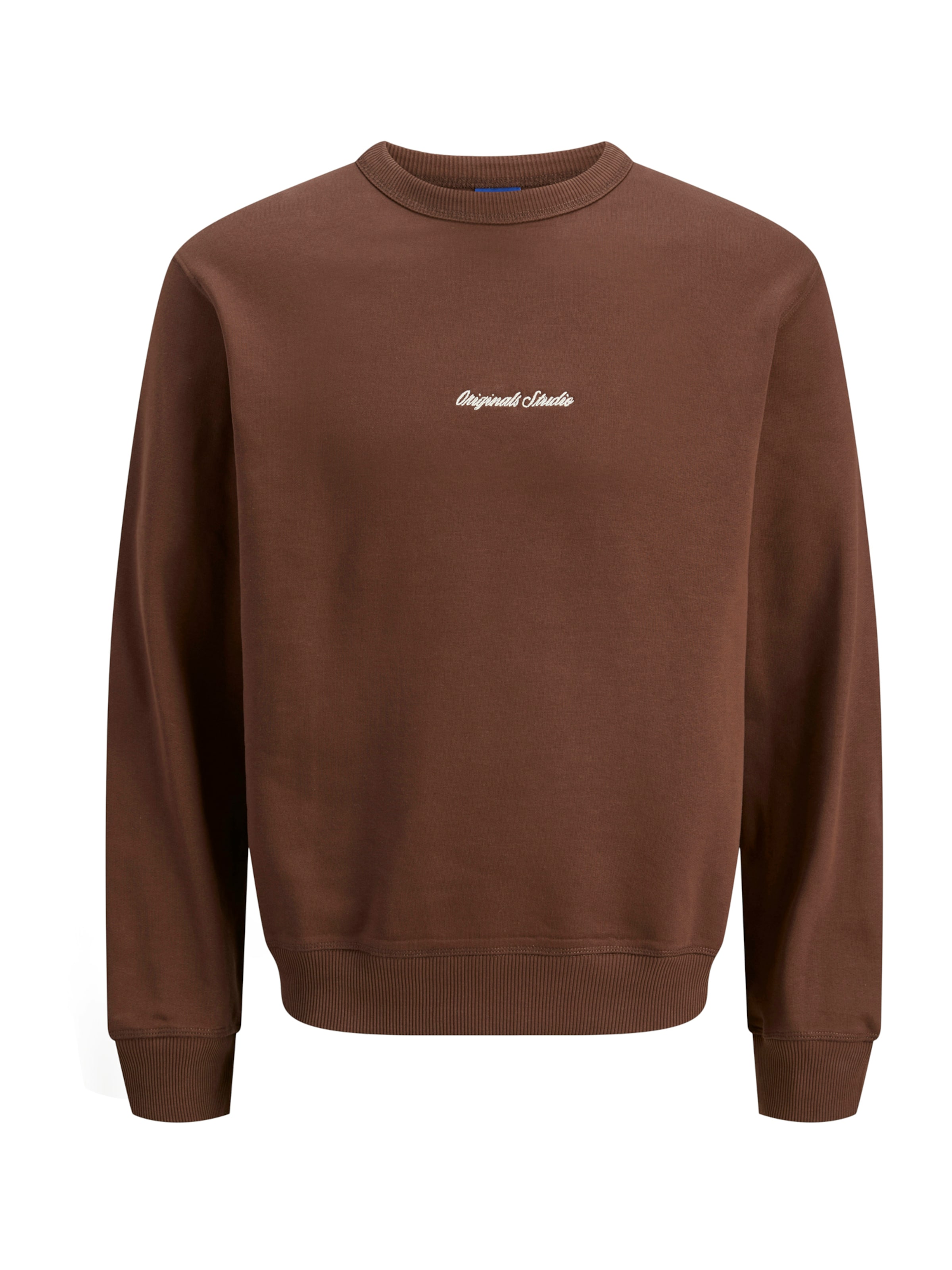 JACK & JONES Sweatshirt 'JORNorrebro' in Brown: front
