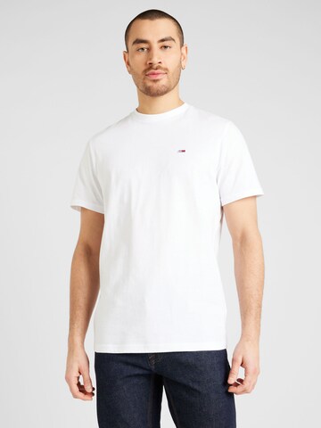 Tommy Jeans Regular fit Shirt in Wit: voorkant