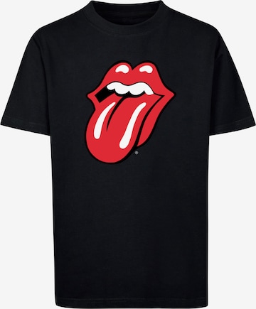F4NT4STIC Shirt 'The Rolling Stones' in Zwart: voorkant