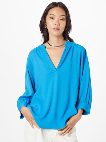 SEIDENSTICKER Blouse 'Schwarze Rose' in Blue: front