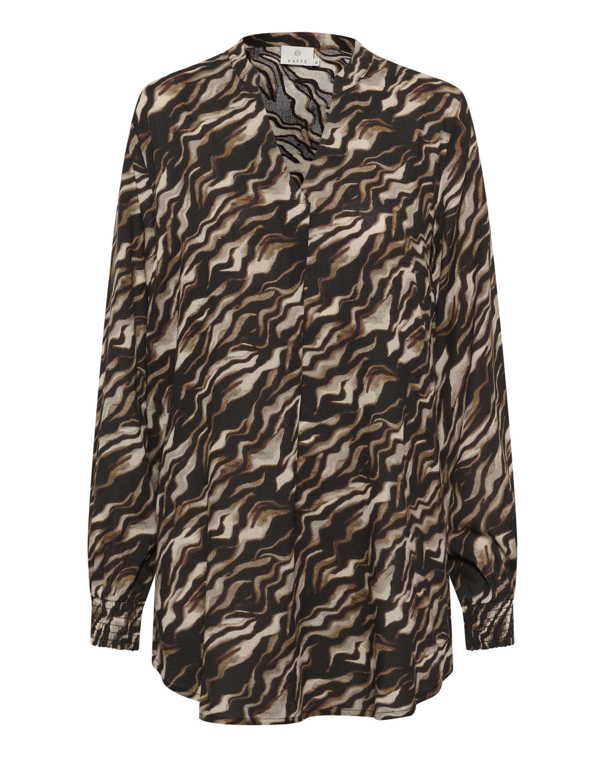 Kaffe Tuniek 'Johanne' in Bruin: voorkant