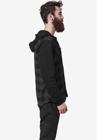 Urban Classics Regular Fit Hemd in Schwarz