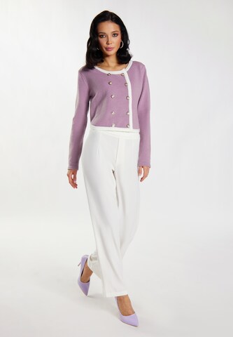 faina Knit cardigan in Purple