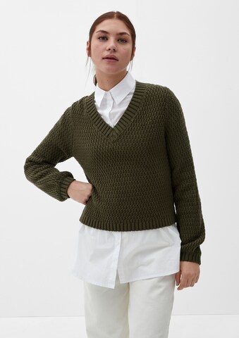 QS Sweater in Green: front