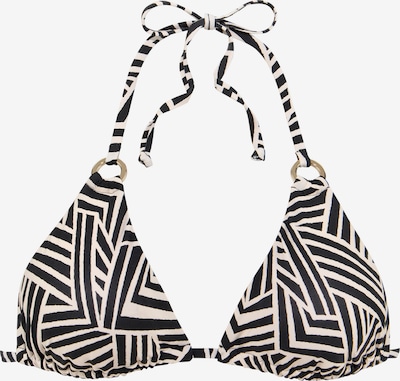 LASCANA Bikini gornji dio u ecru/prljavo bijela / crna, Pregled proizvoda