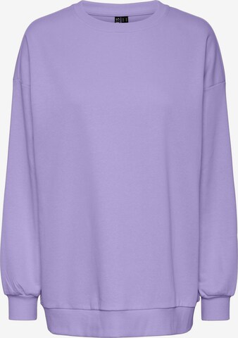 Sweat-shirt PIECES en violet : devant